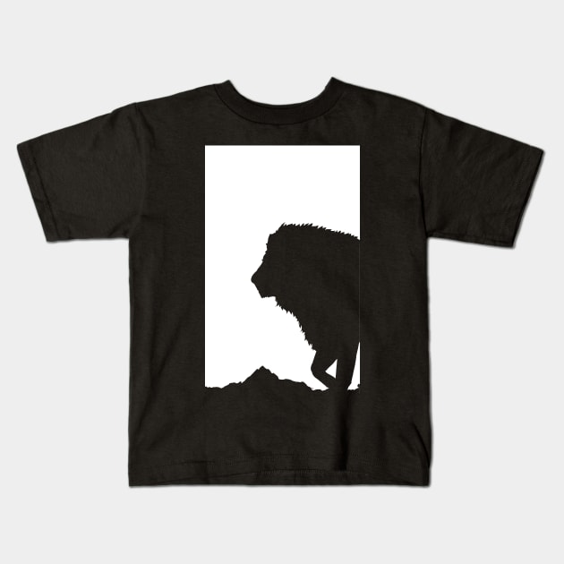 Lion Design - King of the Jungle Big Cat Lion Art Lion Lover Gift Kids T-Shirt by ballhard